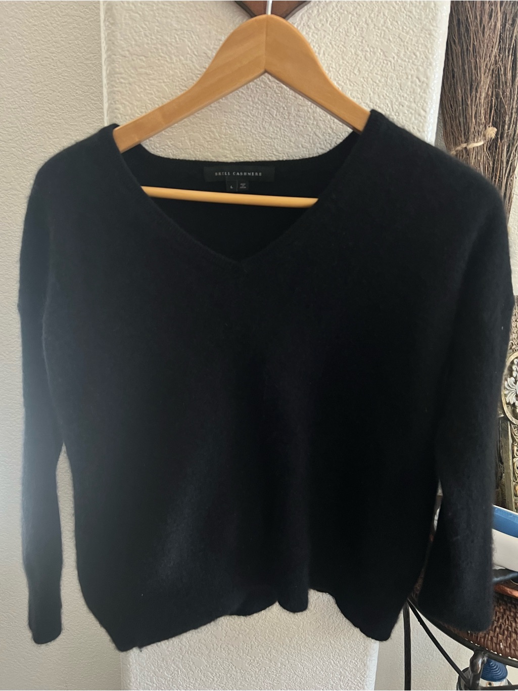Skull Cashmere Black Cashmere Sweater